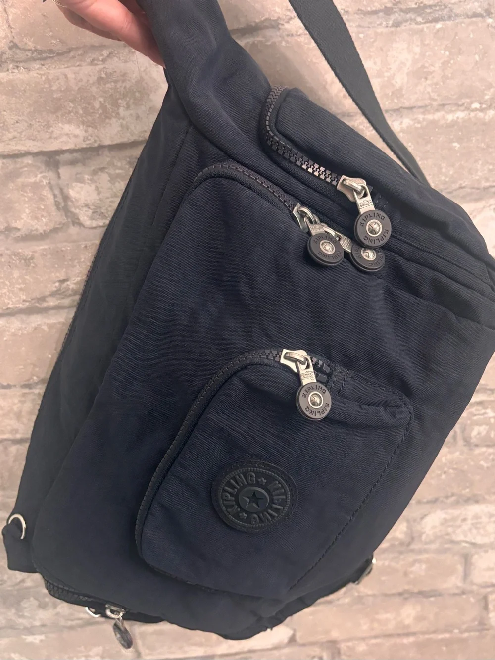 Kipling Navy Blue Crossbody Shoulder Bag - Versatile Everyday Carry